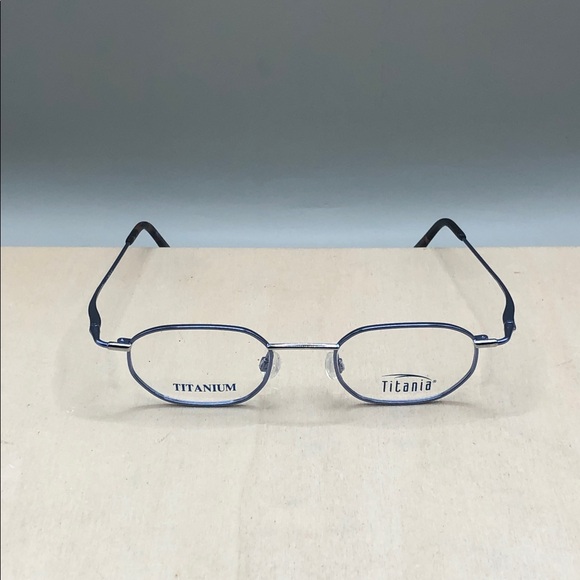 Titanium Titania Eyeglasses Icy Cold Ice Blue Unisex 44-20-135 Full Rim Light - Picture 1 of 9